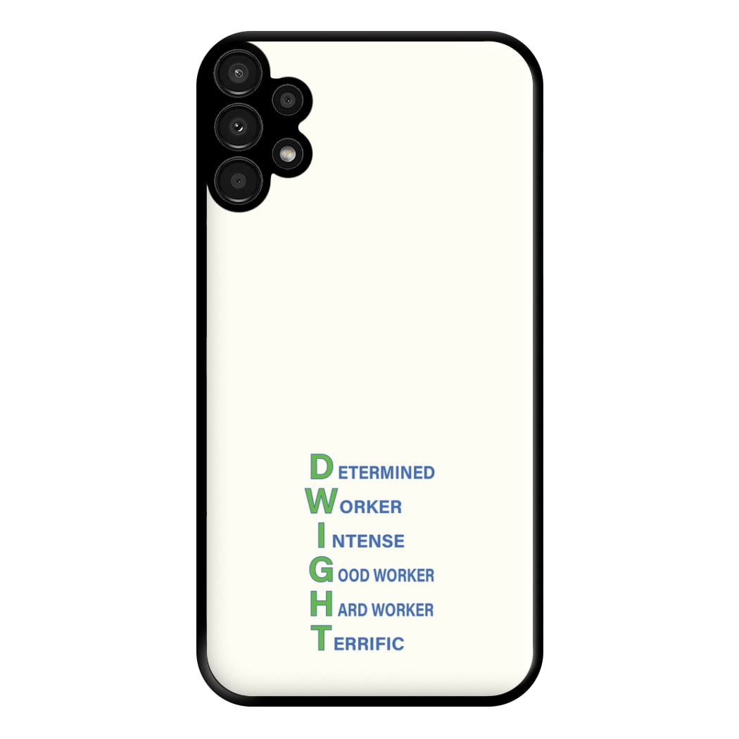 Dwight Abbreviation Phone Case for Galaxy A13