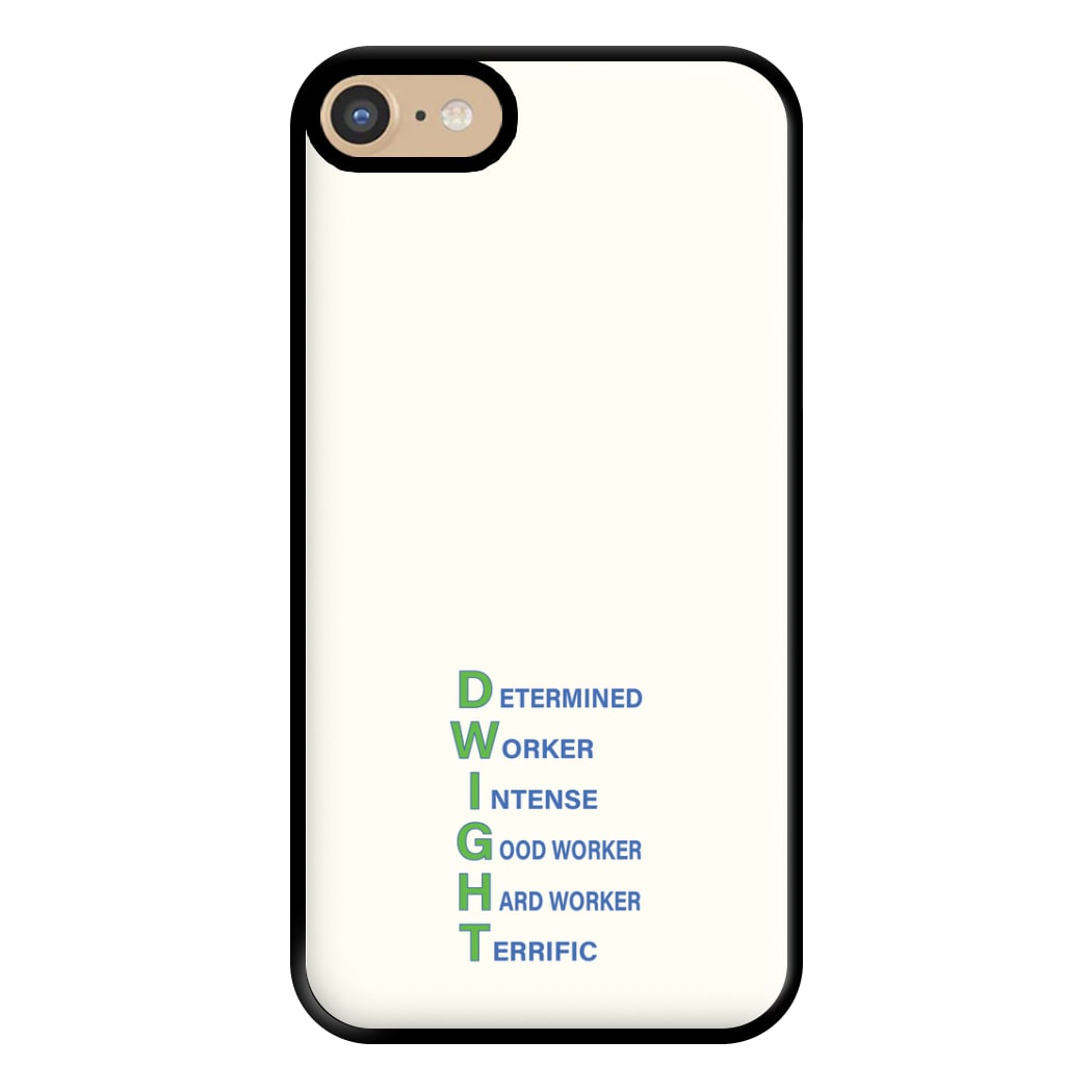 Dwight Abbreviation Phone Case for iPhone 6 / 7 / 8 / SE