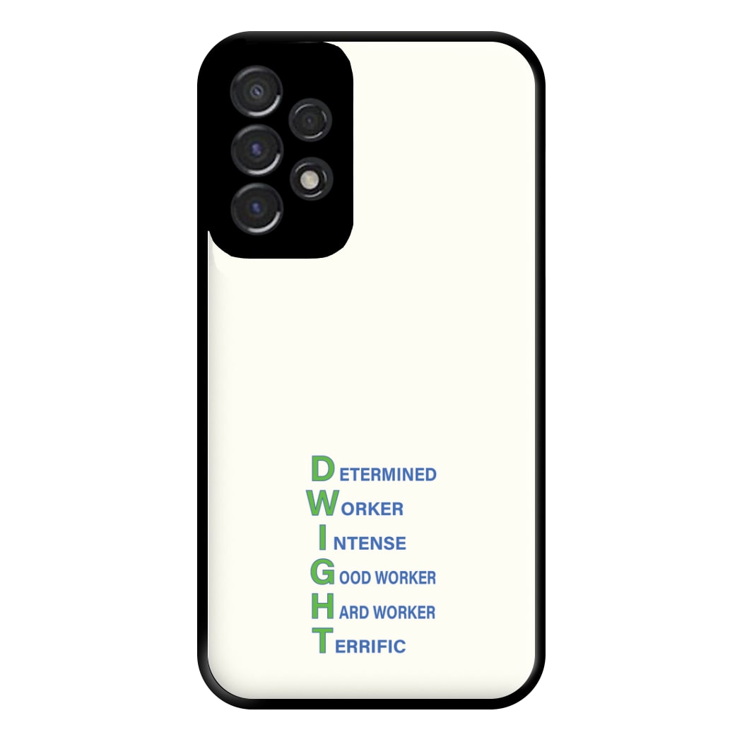 Dwight Abbreviation Phone Case for Galaxy A53