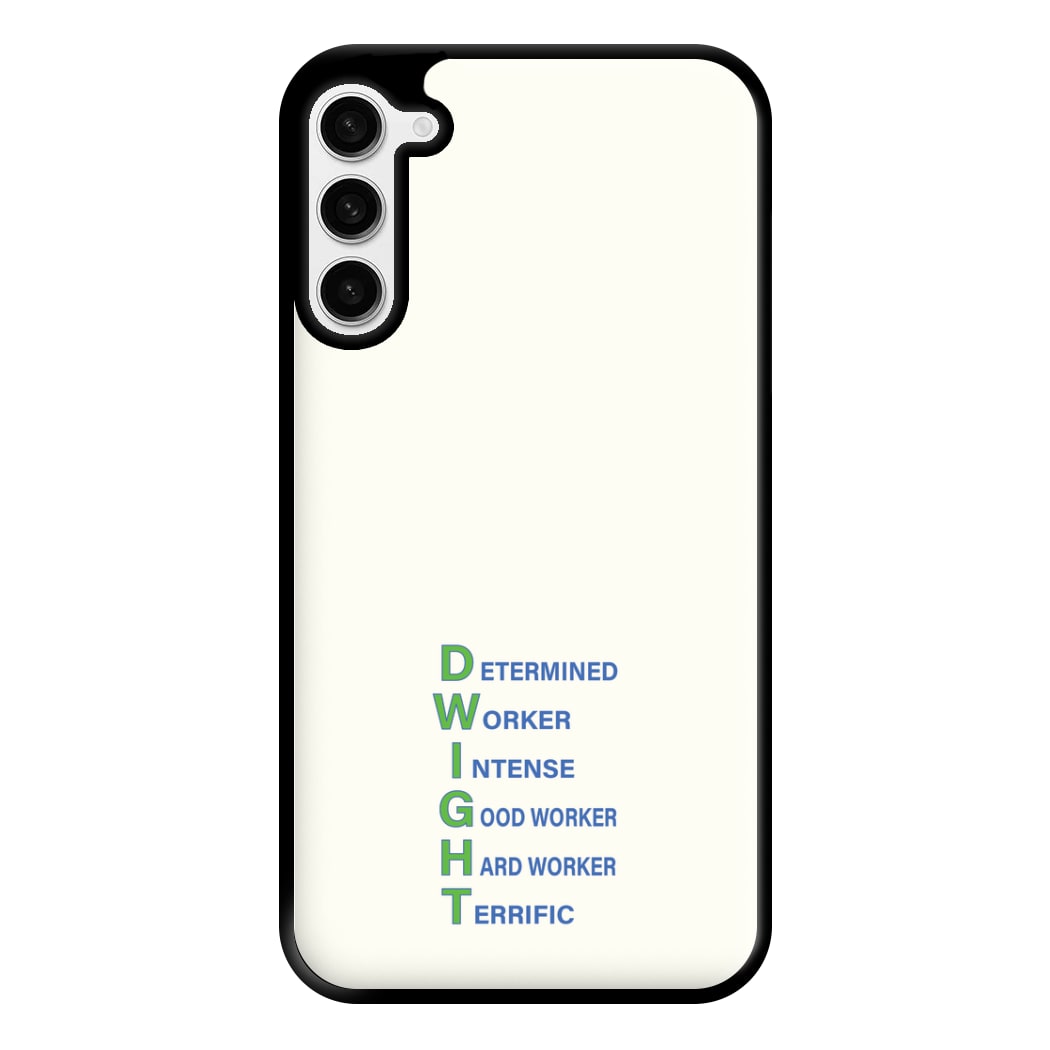 Dwight Abbreviation Phone Case for Galaxy S23 Plus