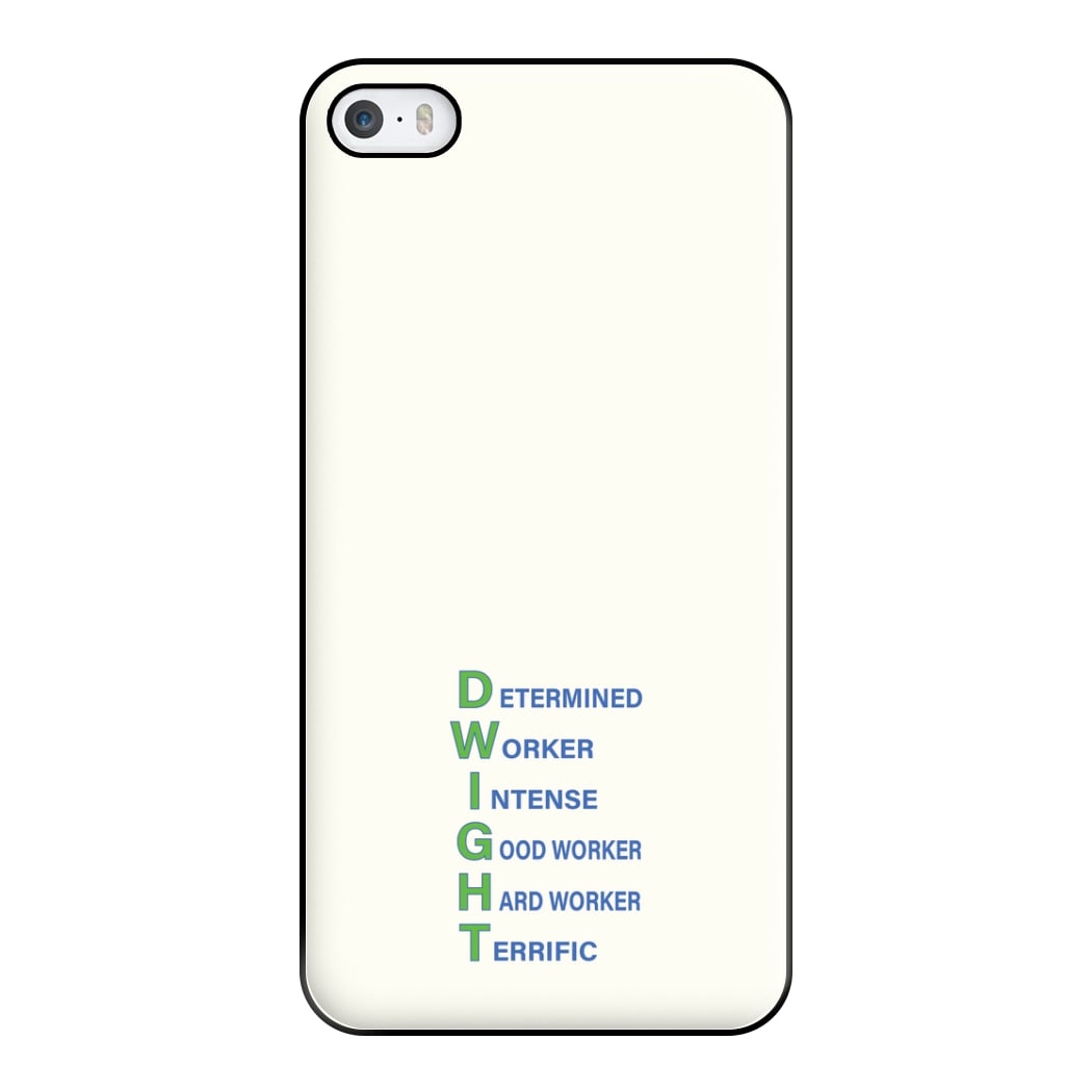 Dwight Abbreviation Phone Case for iPhone 5 / 5s / SE 2016