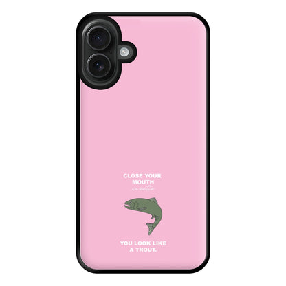 Close Your Mouth Phone Case for iPhone 16 Plus