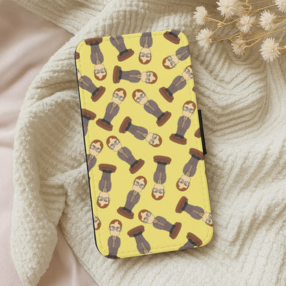 Dwight Pattern Wallet Phone Case