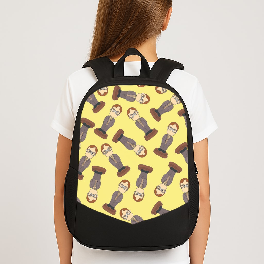 Dwight Pattern Large School Bag