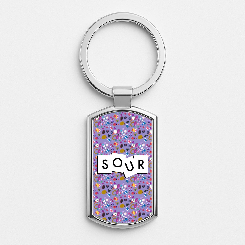 Sour Pattern - Olivia Silver Keyring