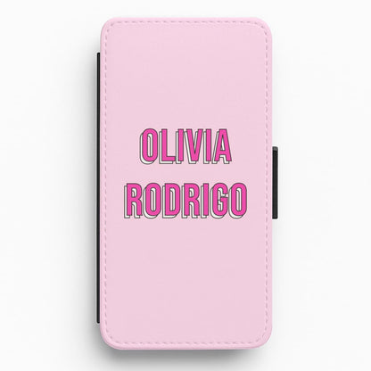 Olivia Layered Text Flip / Wallet Phone Case