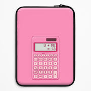 Pink Love Calculator Laptop Sleeve 1