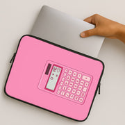 Pink Love Calculator Laptop Sleeve 2