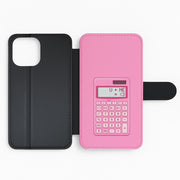 Pink Love Calculator Flip / Wallet Phone Case 2