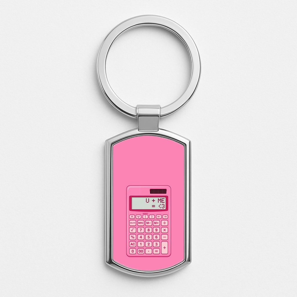 Pink Love Calculator Luxury Keyring