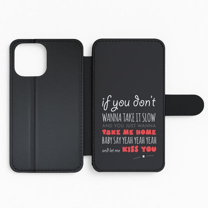 Kiss You Lyrics - One Direction Flip Phone Case