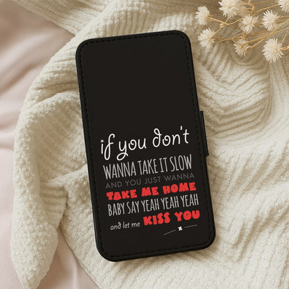 Kiss You Lyrics - One Direction Wallet Phone Case