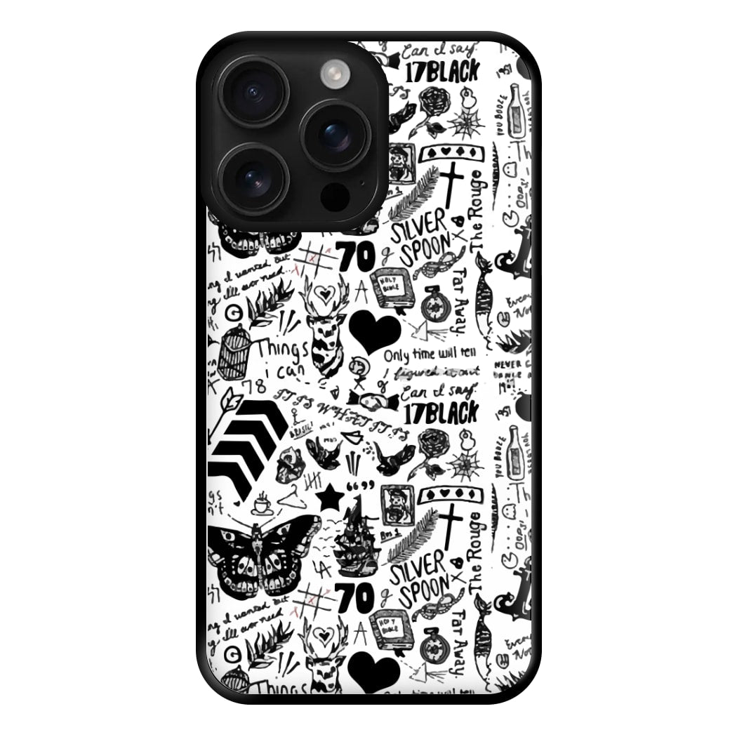 Direction Tattoos Phone Case