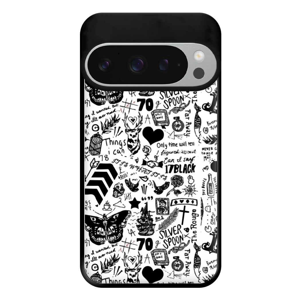 Direction Tattoos Phone Case for Google Pixel 9 Pro XL