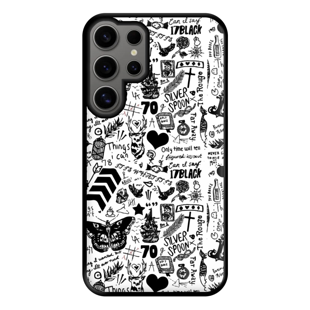 Direction Tattoos Phone Case for Galaxy S24 Ultra