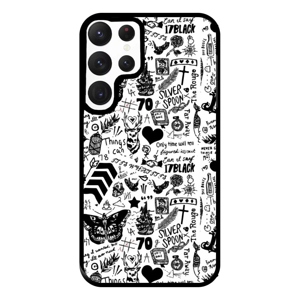 Direction Tattoos Phone Case for Galaxy S22 Ultra