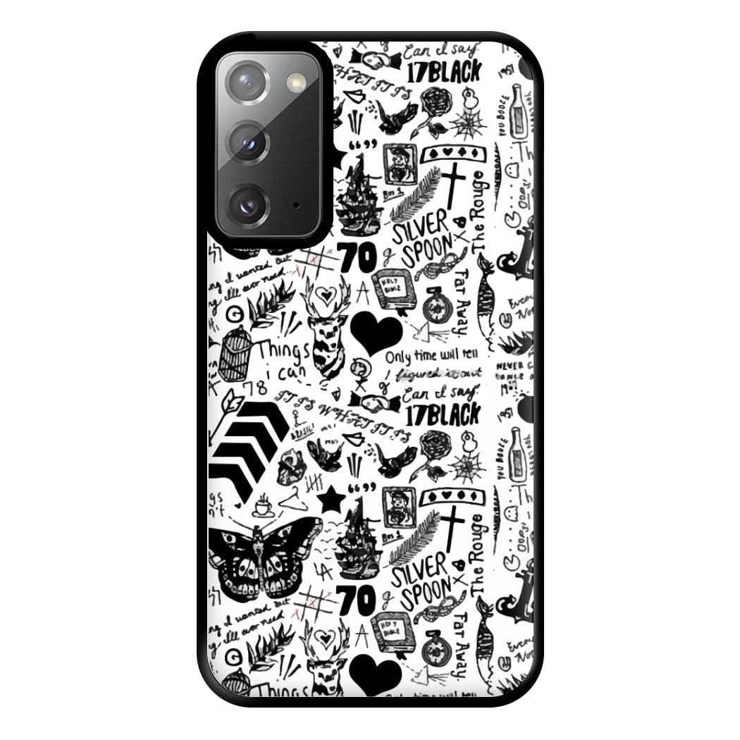 Direction Tattoos Phone Case for Galaxy Note 20 Ultra