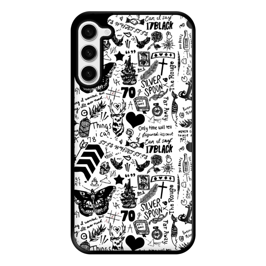 Direction Tattoos Phone Case for Galaxy S23 Plus