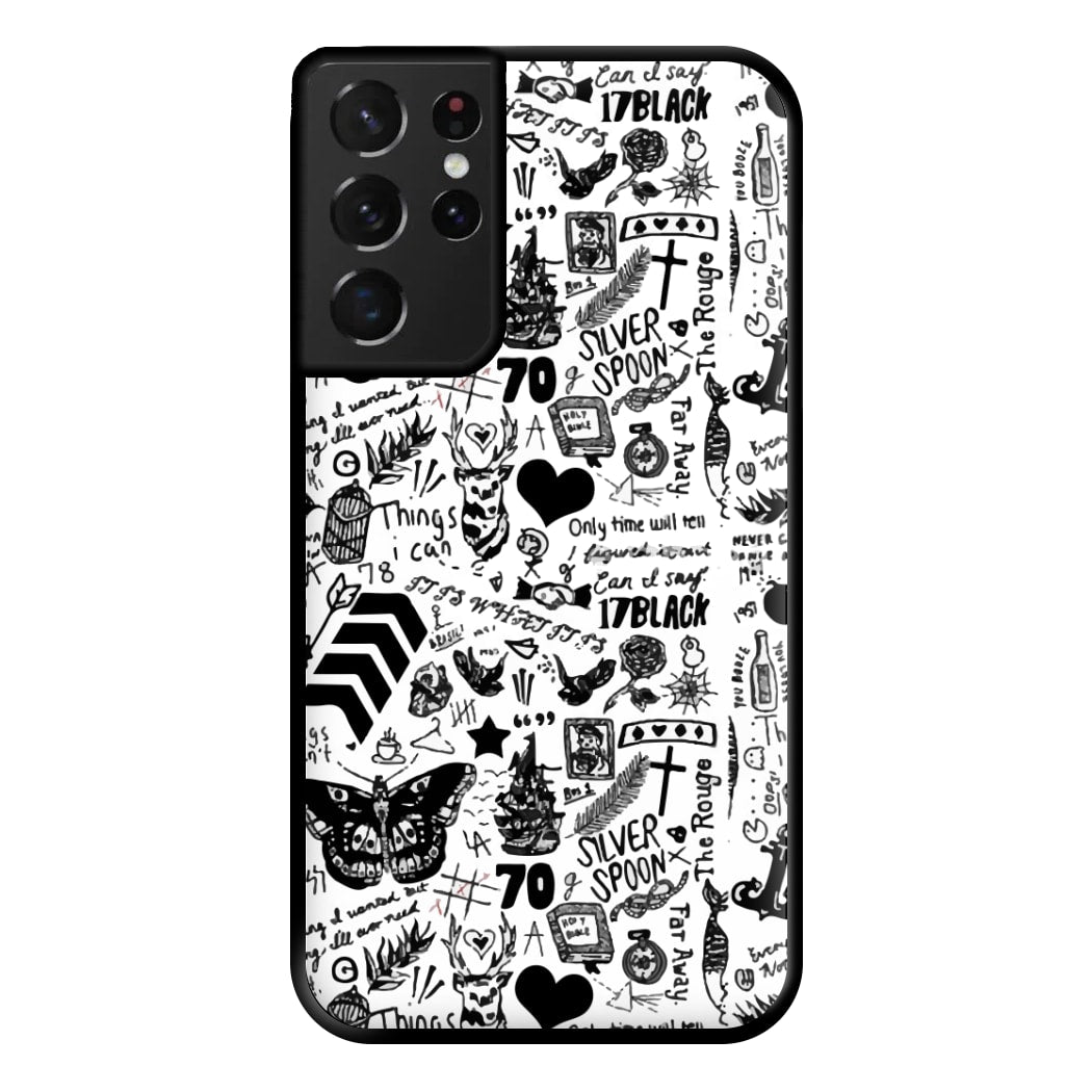 Direction Tattoos Phone Case for Galaxy S21 Ultra