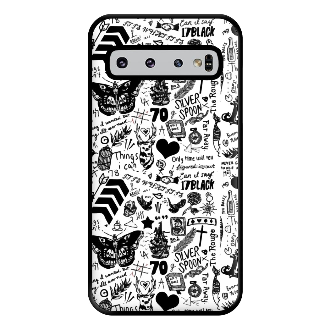 Direction Tattoos Phone Case for Galaxy S10 Plus