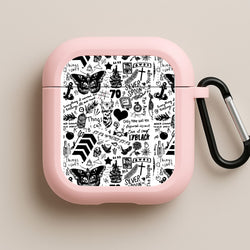 Direction Tattoos Pink AirPods Case