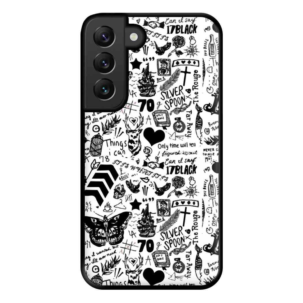 Direction Tattoos Phone Case for Galaxy S22 Plus