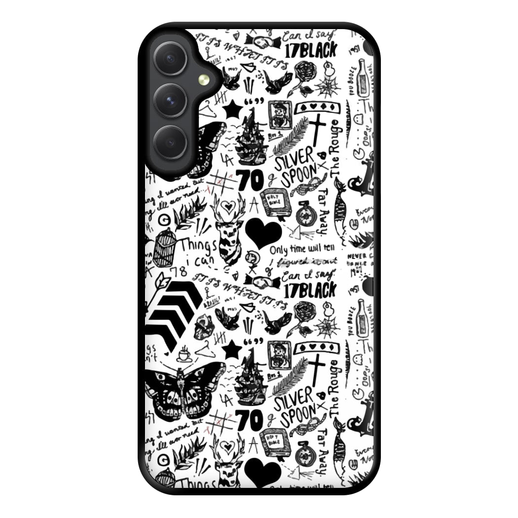 Direction Tattoos Phone Case for Galaxy A54