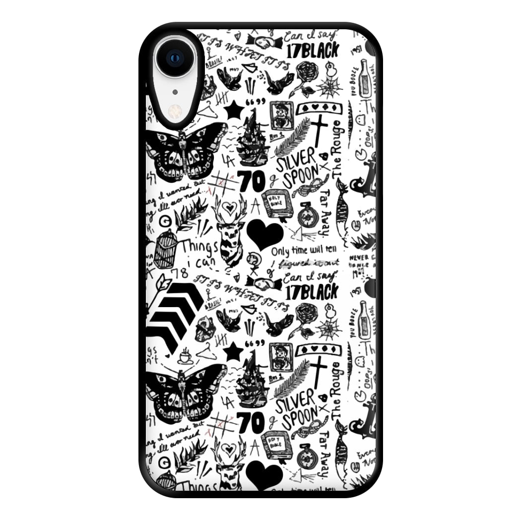 Direction Tattoos Phone Case for iPhone XR