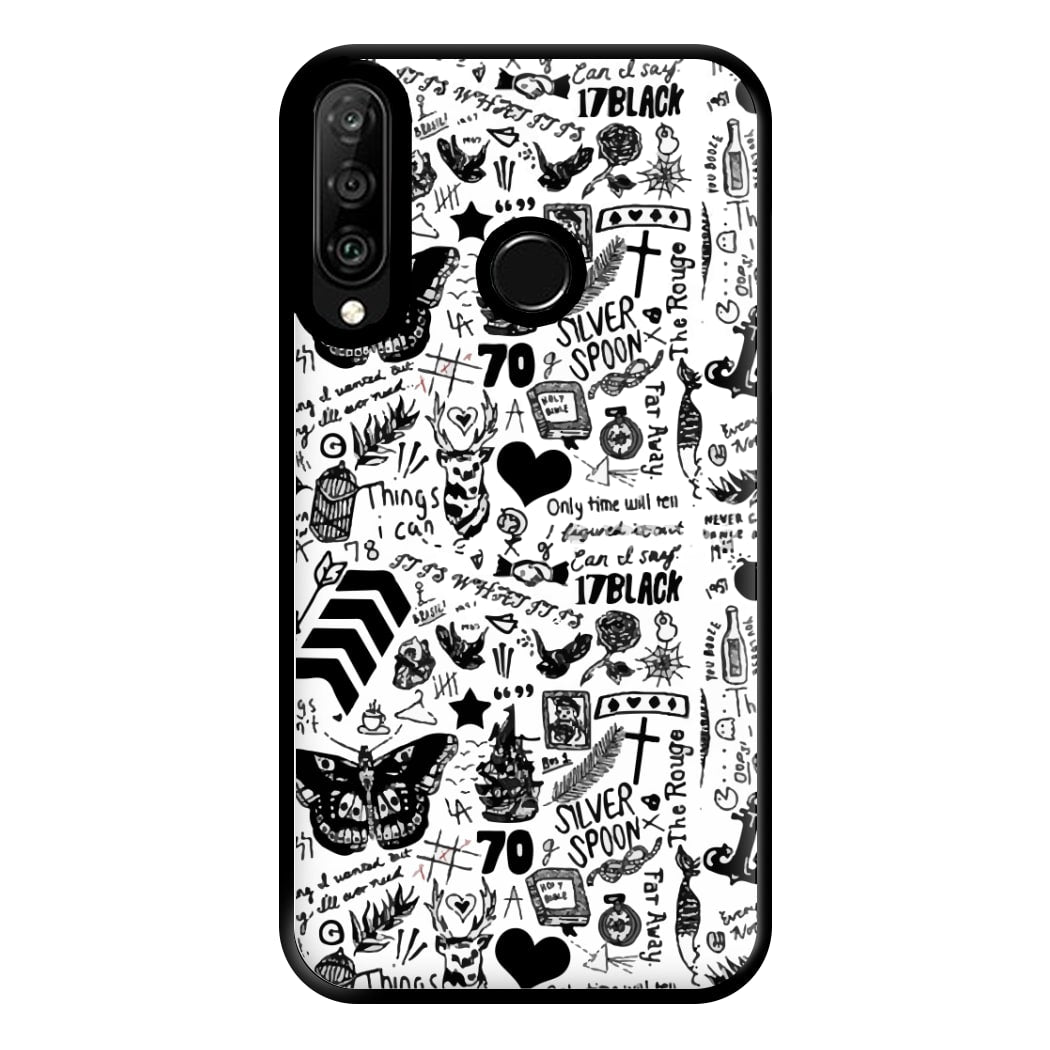 Direction Tattoos Phone Case for Huawei P30 Lite