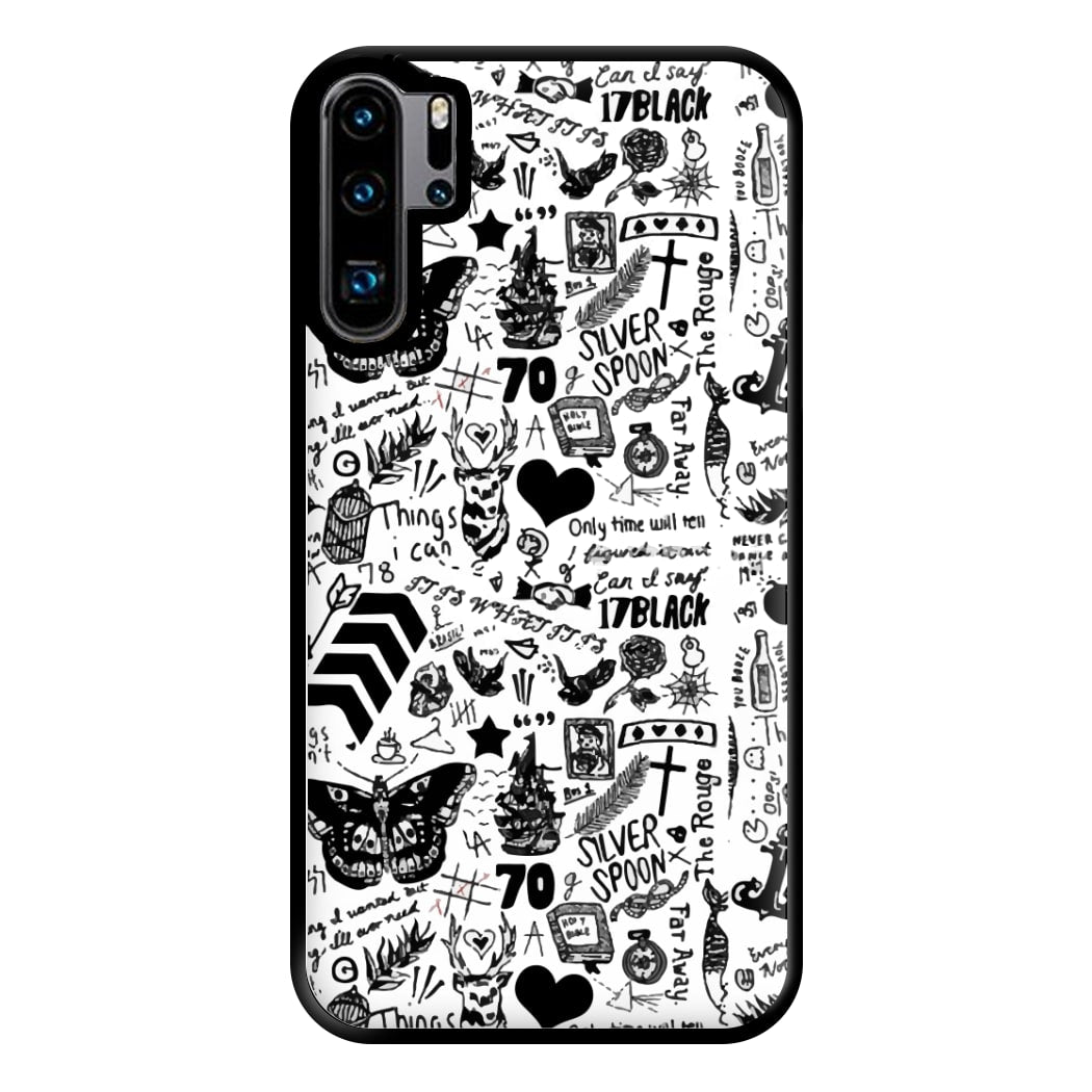 Direction Tattoos Phone Case for Huawei P30 Pro