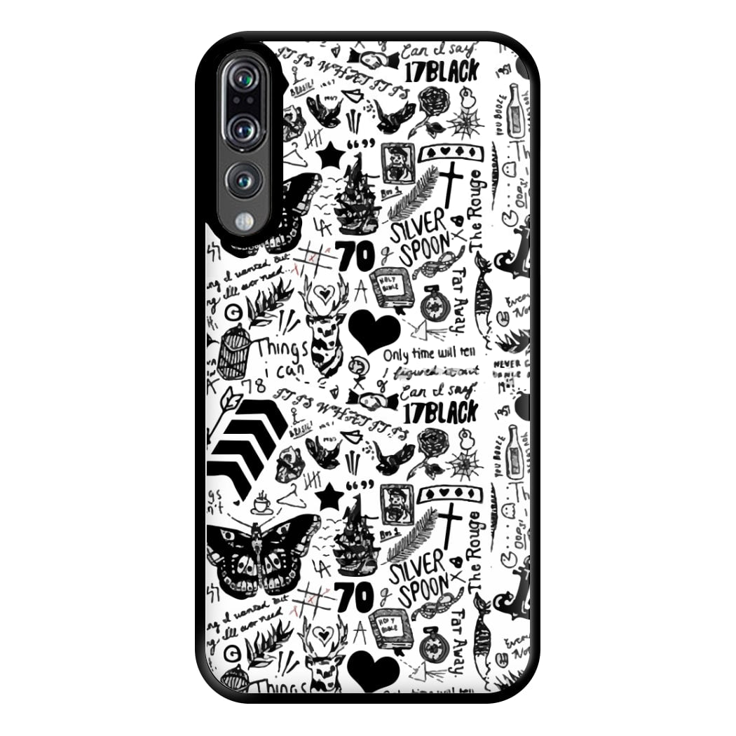 Direction Tattoos Phone Case for Huawei P20 Pro