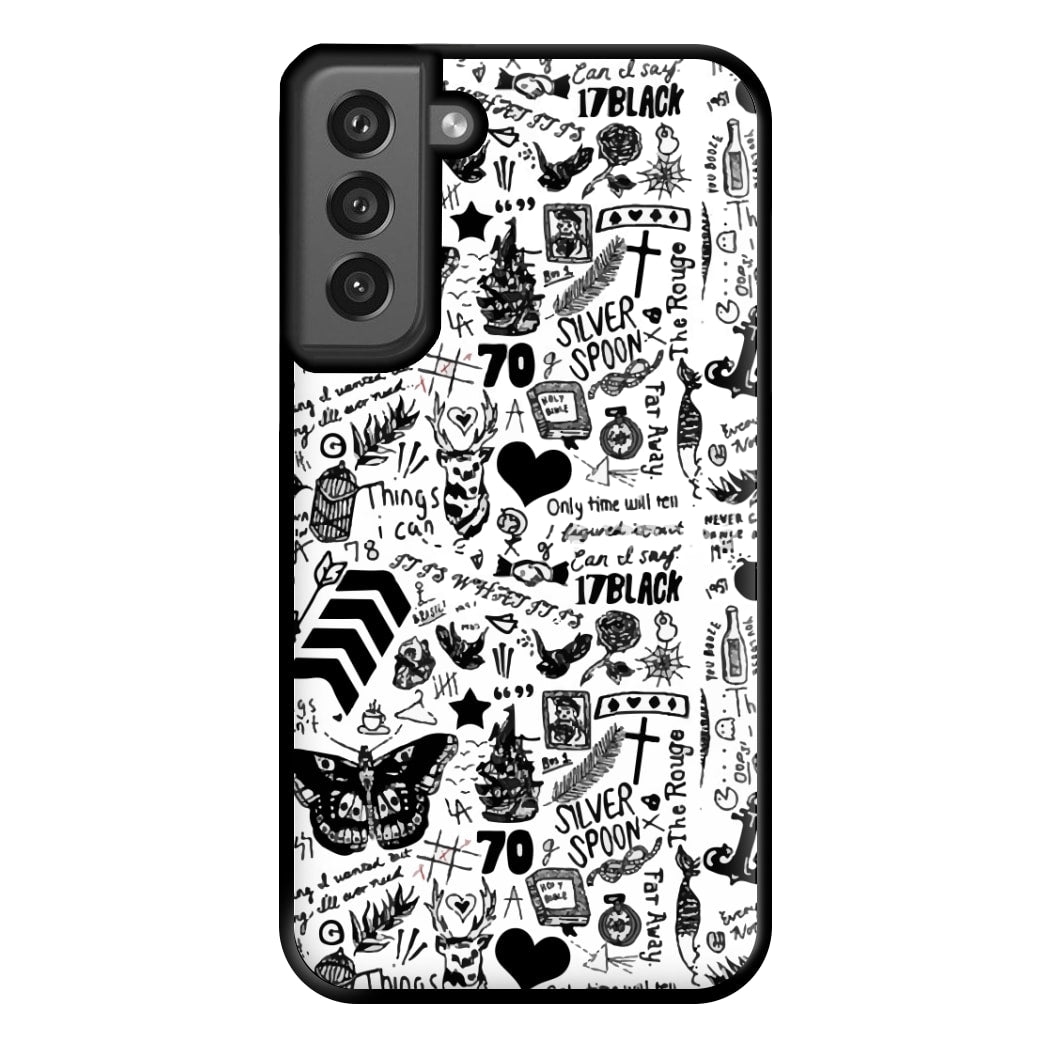 Direction Tattoos Phone Case for Galaxy S21FE