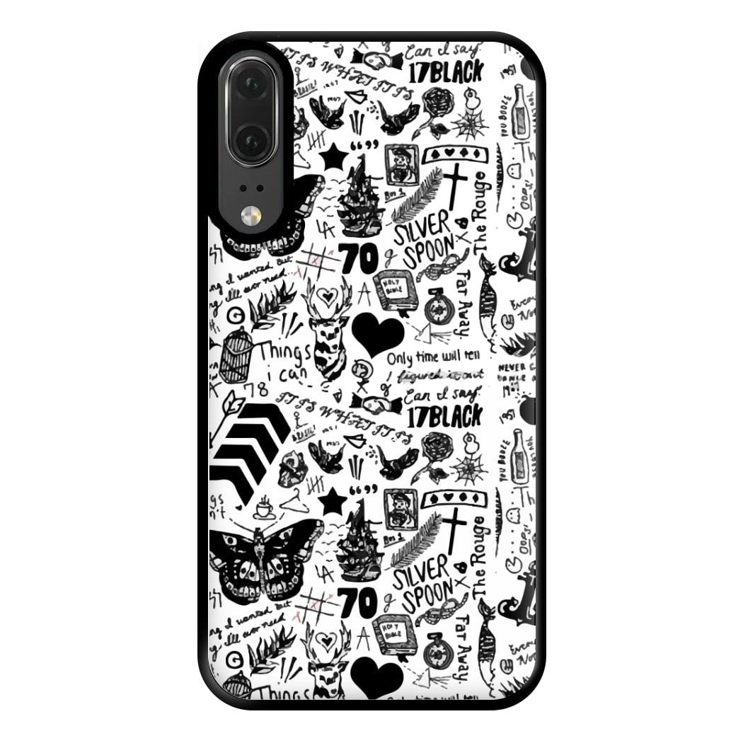 Direction Tattoos Phone Case for Huawei P20