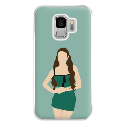 Green Dress - Olivia Phone Case for Galaxy S9 Plus