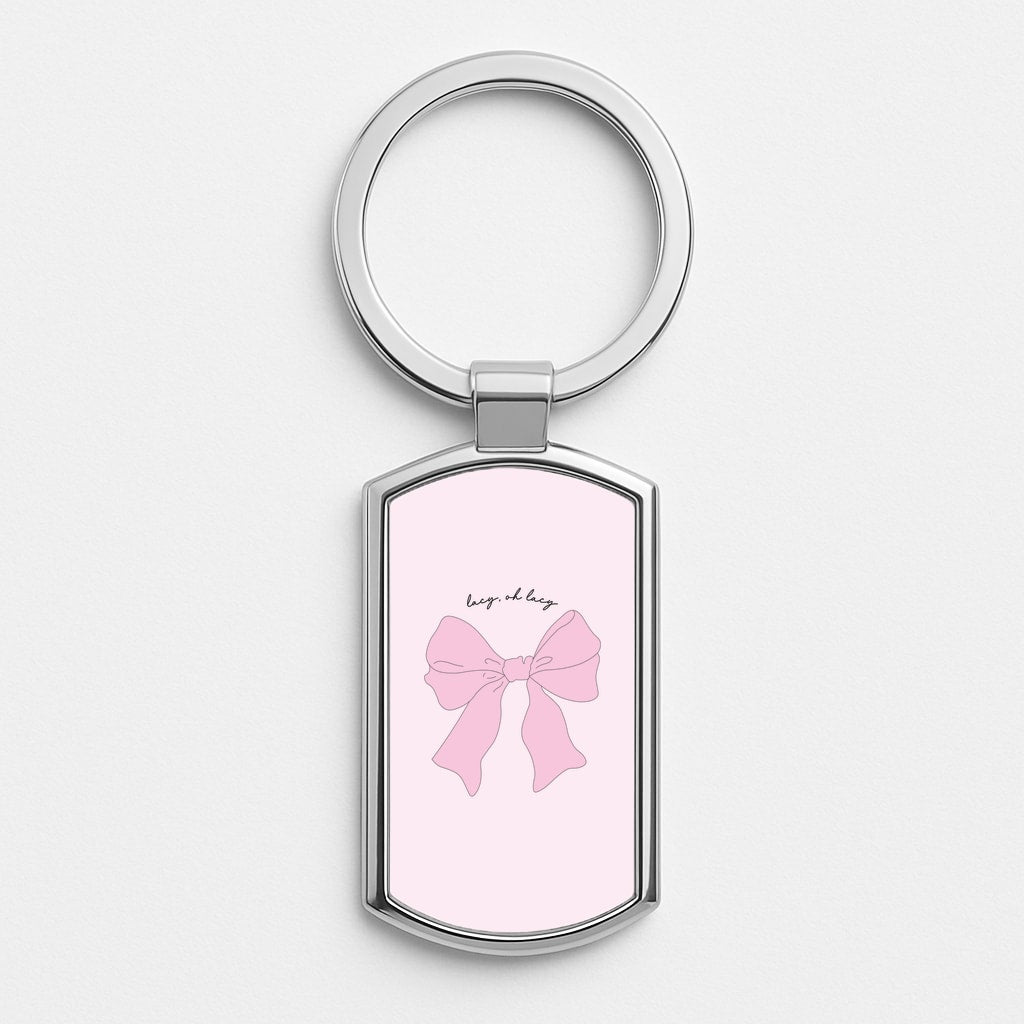 Lacy- Olivia Silver Keyring