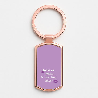 Seeing You Tonight - Olivia Rose Gold Keyring