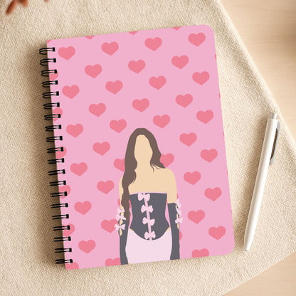 Pink Hearts - Olivia Notepad