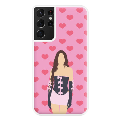 Pink Hearts - Olivia Phone Case for Galaxy S21 Ultra