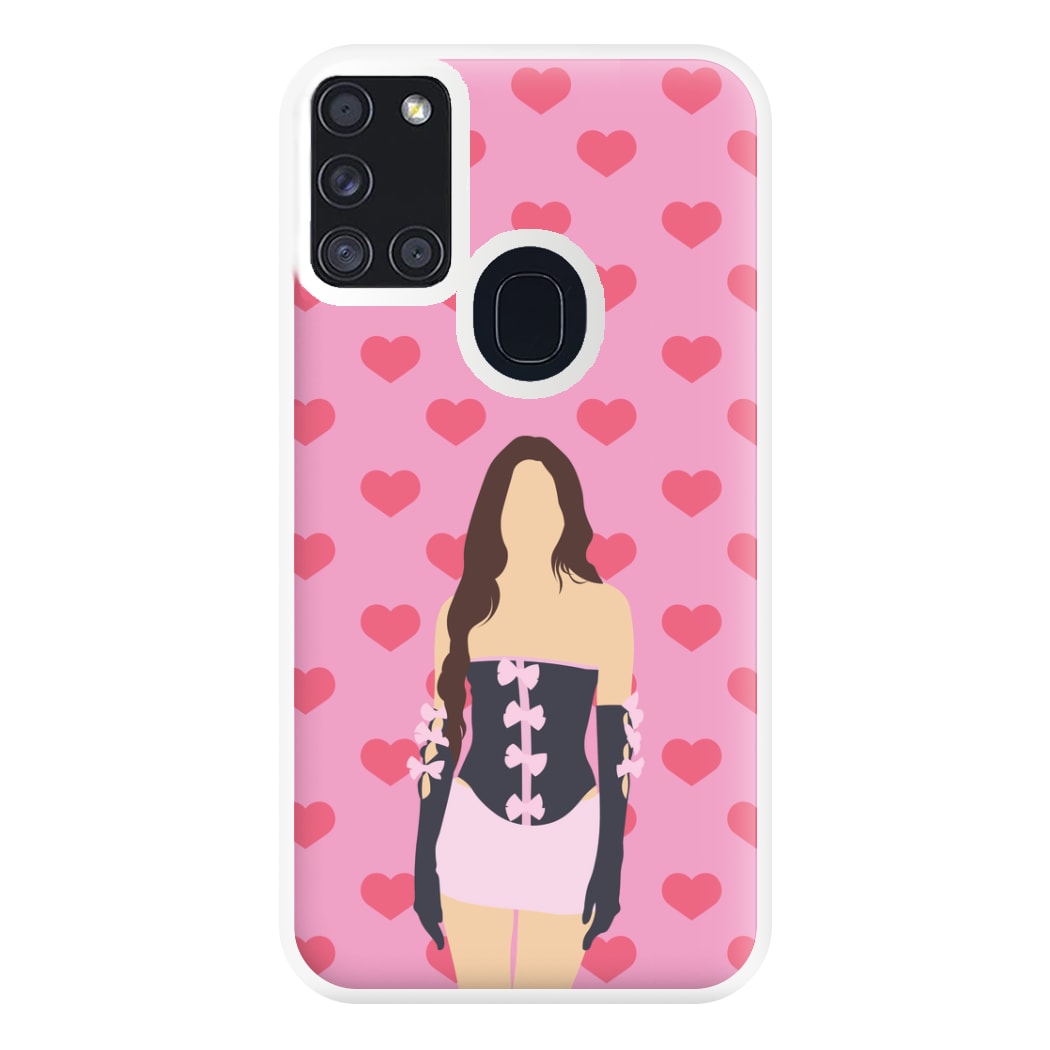 Pink Hearts - Olivia Phone Case for Galaxy A21s