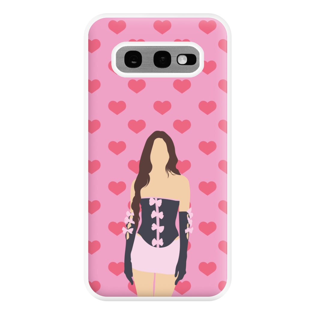 Pink Hearts - Olivia Phone Case for Galaxy S10e