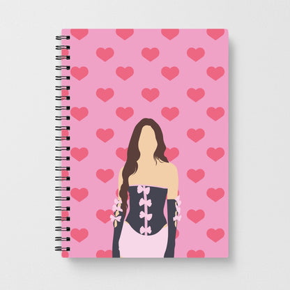 Pink Hearts - Olivia Notebook
