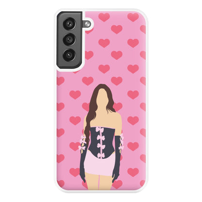 Pink Hearts - Olivia Phone Case for Galaxy S21FE