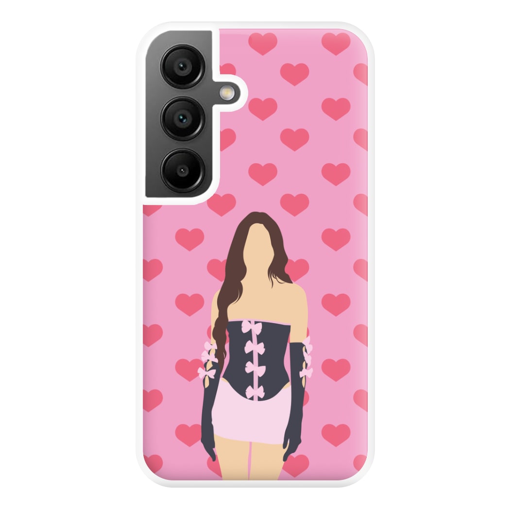 Pink Hearts - Olivia Phone Case for Galaxy A55