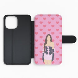 Pink Hearts - Olivia Flip Phone Case