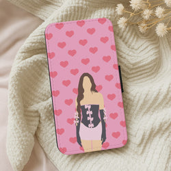 Pink Hearts - Olivia Wallet Phone Case