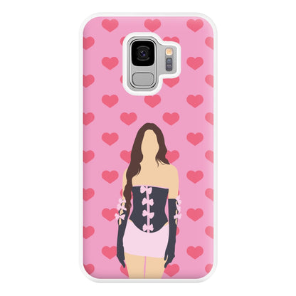 Pink Hearts - Olivia Phone Case for Galaxy S9 Plus