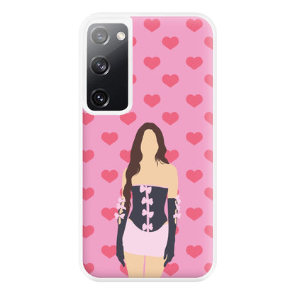 Pink Hearts - Olivia Phone Case for Galaxy S20