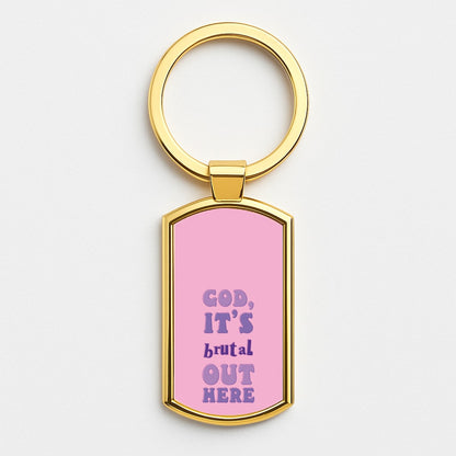 Brutal - Olivia Gold Keyring