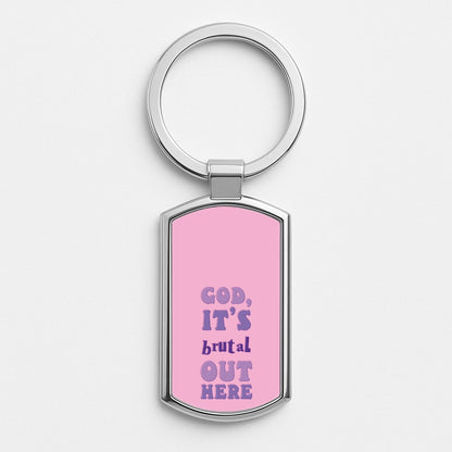 Brutal - Olivia Silver Keyring