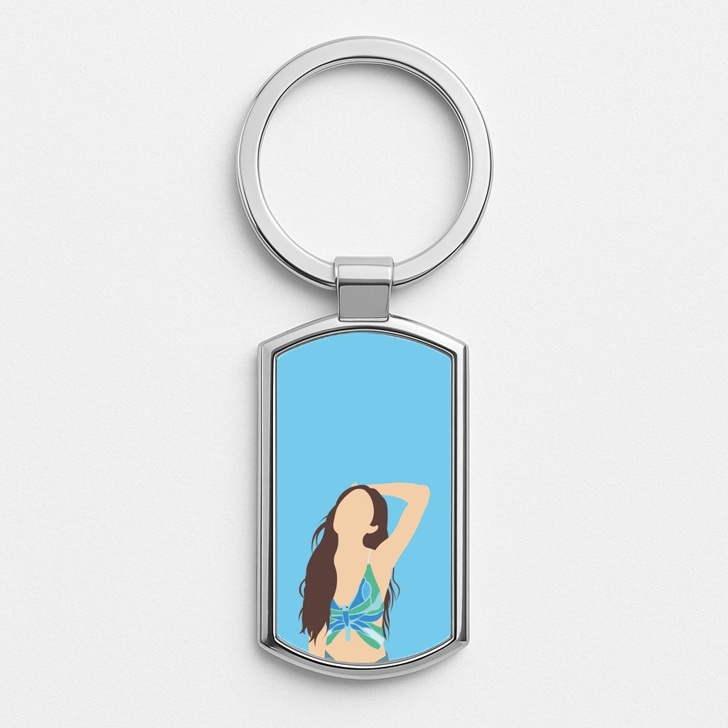 Butterfly Top - Olivia Silver Keyring
